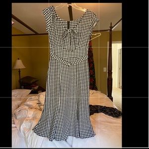 Checkered vintage dress.